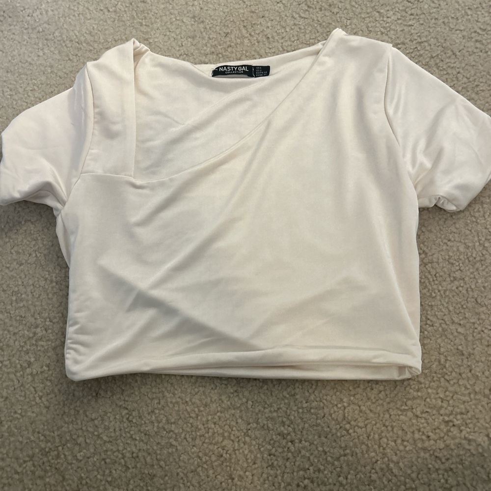 Nasty Gal Cream Women's Top